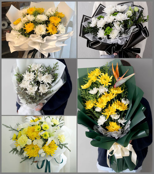 河北石家庄新乐市正莫镇白事花束代送